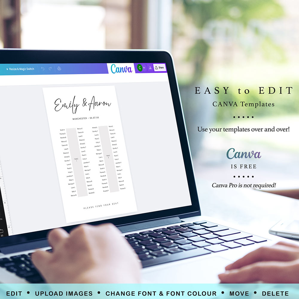 Templates for Printable Folded Wedding Order of Service
