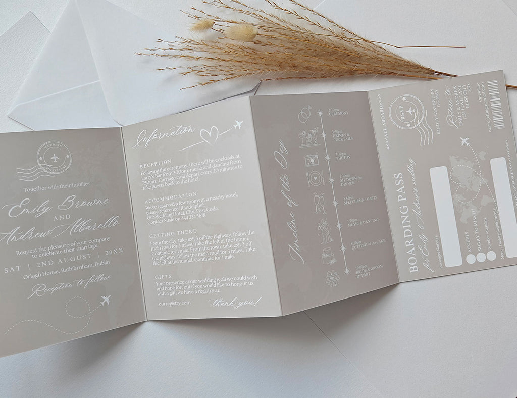 Concertina Wedding Invitations