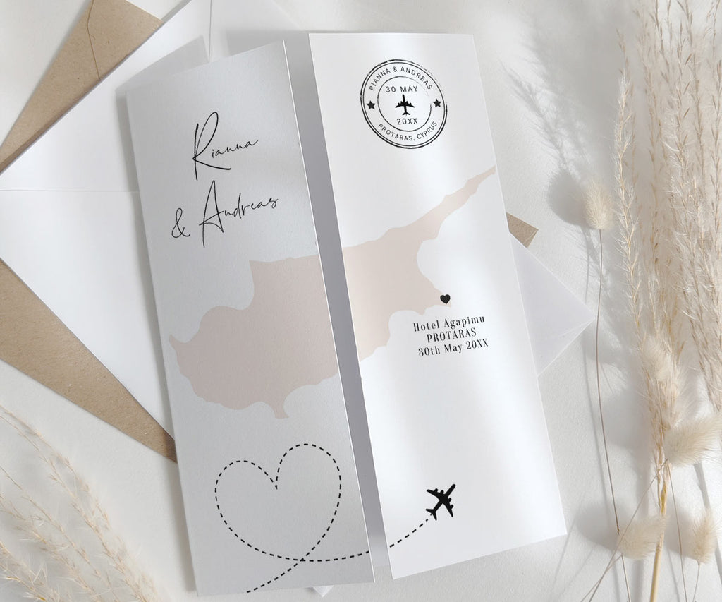 Cyprus Wedding Invitation