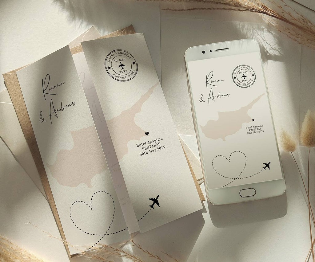 Cyprus Wedding Invitation