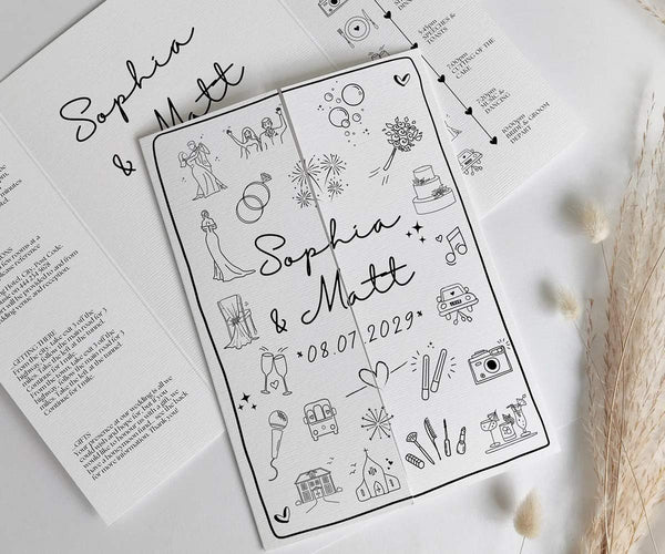 Doodle Wedding Invitations