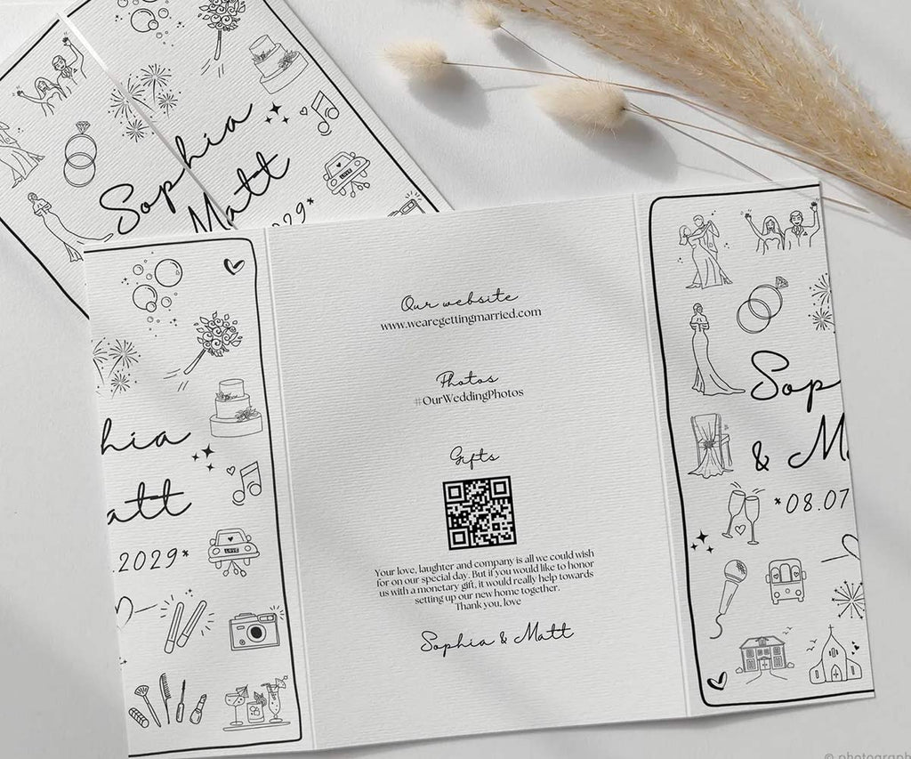 Doodle Wedding Invitations