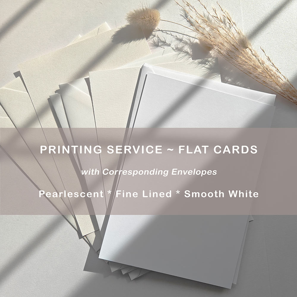 Invitation Printing with corresponding envelopes