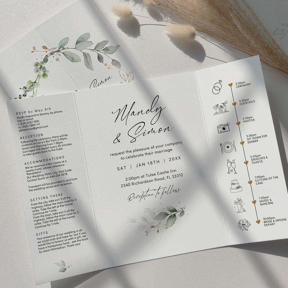 Gatefold Wedding Invitations 