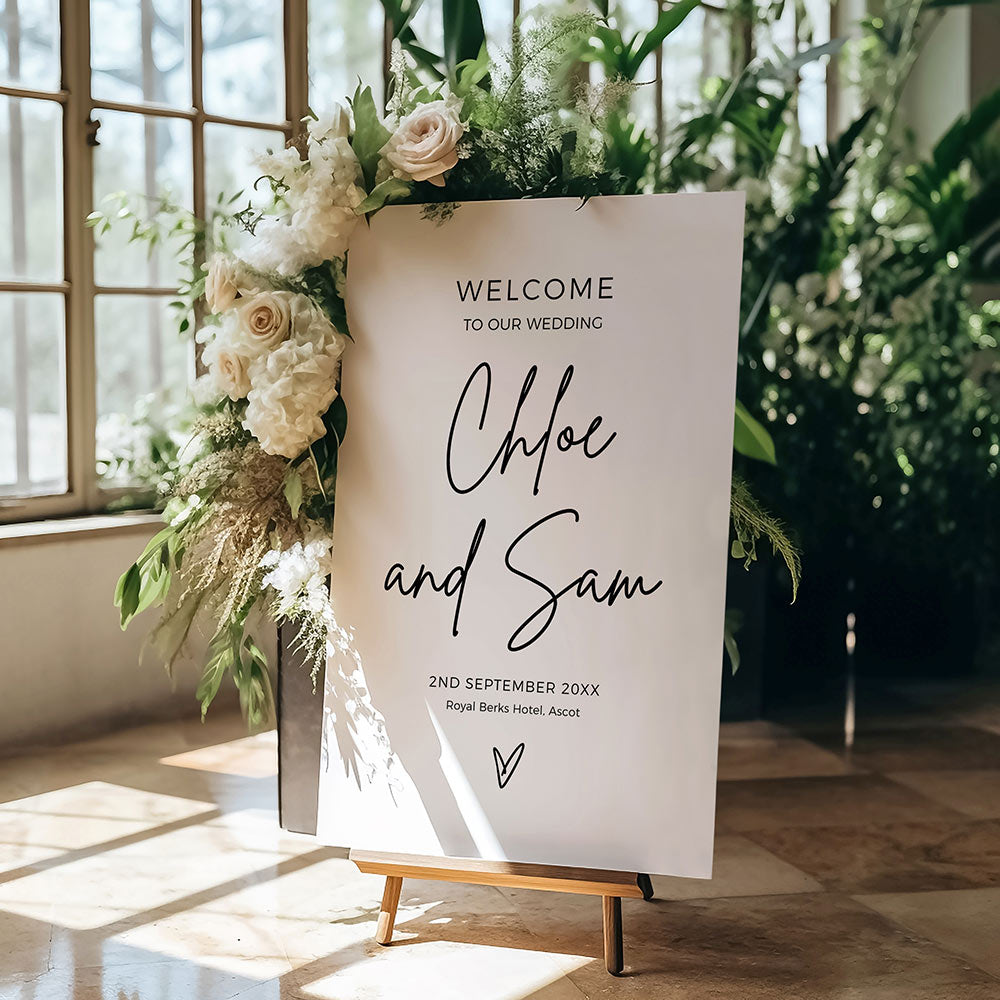 Stone Mocha Welcome Sign