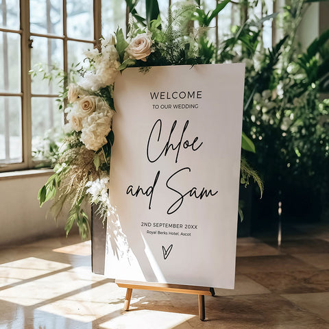 Minimalist Welcome Sign
