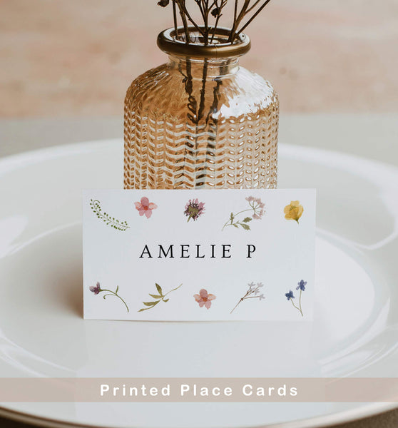 Wildflower place cards