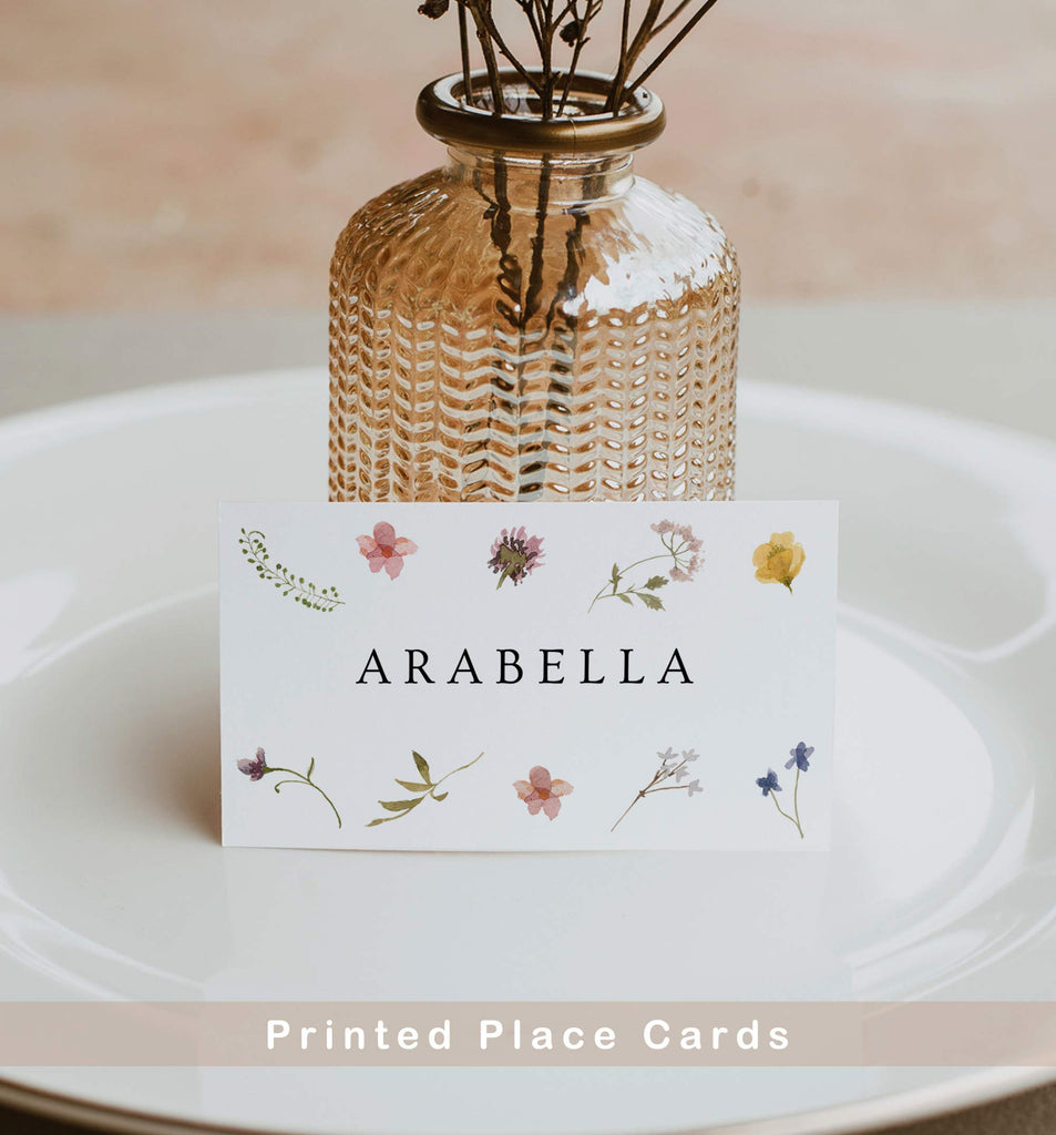 Wildflower place cards