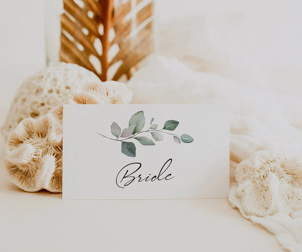 Greenery place cards