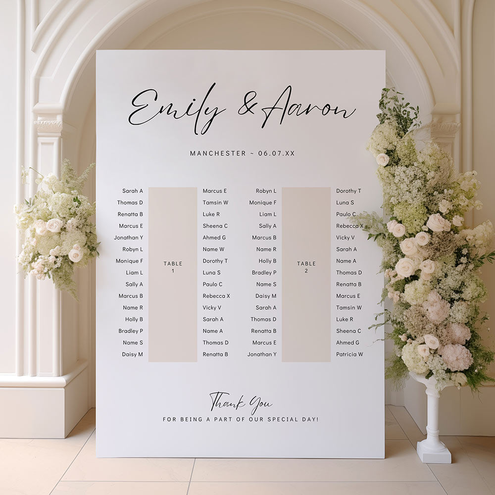 Two Long Table Banquet Table Plan