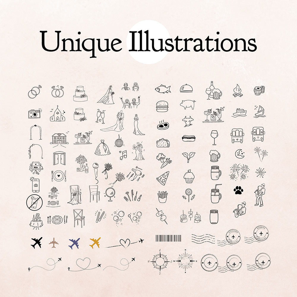 Travel Inspired Wedding Invitations