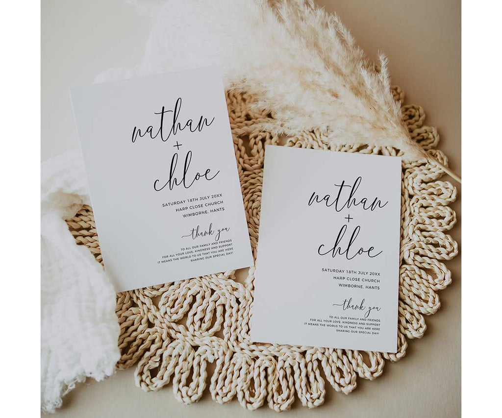 Folded Wedding Programs