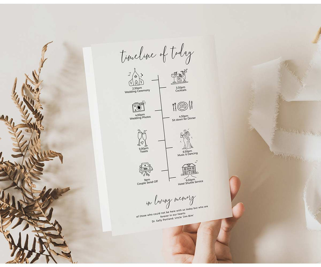 Folded Wedding Programs