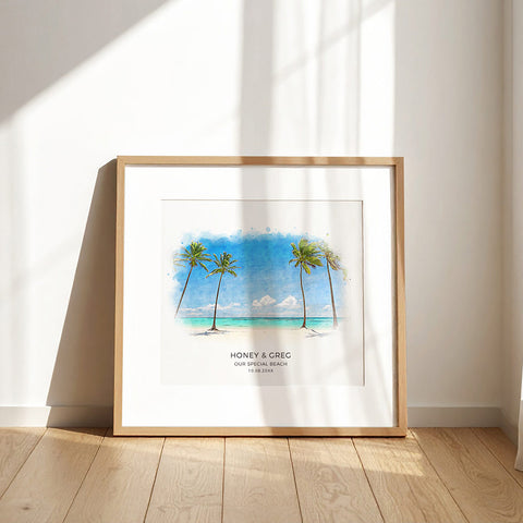 Framed Wedding Venue Sketch