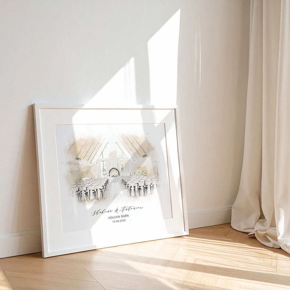 Framed Wedding Venue Print