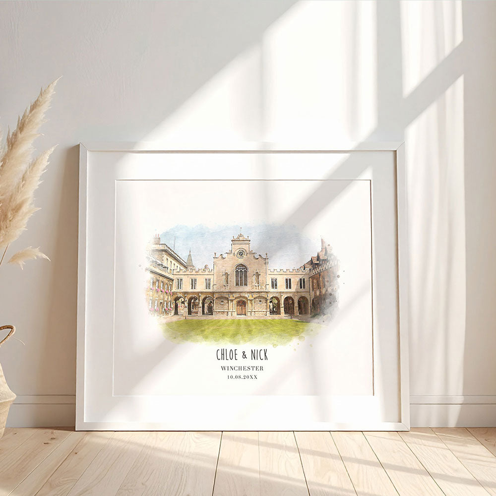 Framed Wedding Venue Print